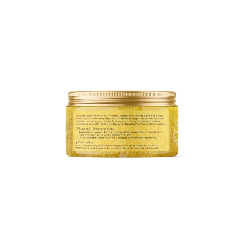 Natural Elephant Exfoliante De Azúcar De Cúrcuma Y Cítricos Con