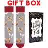 Cavertin Funny Socks for Women with Gift Box Cat Lover