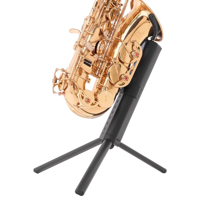 Portable Foldable Sax Holder Stand with Foldable Metal Leg Base