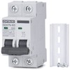 Chtaixi AC Miniature Circuit Breaker, 25 Amp 120V/240V 2 Pole