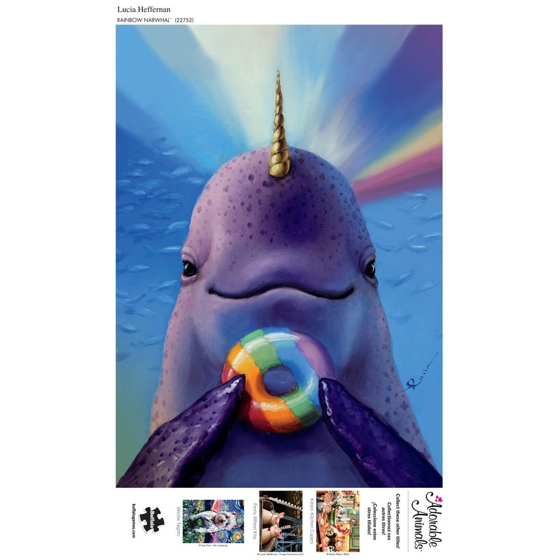 Buffalo Games - Lucia Heffernan - Rainbow Narwhal - 300