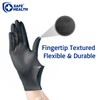 SAFE HEALTH Nitrile Black Industrial Disposable Gloves-XL 3.5 Mil Box