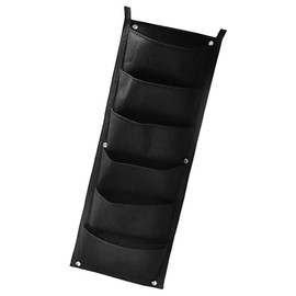 TopHomer Hanging Planter Bags Wall Hanging Planter Planting Grow Bags with 6 Pockets for Yards, Apartments, Balconies, Indoor, Outdoor -Vertical, 6 Pockets