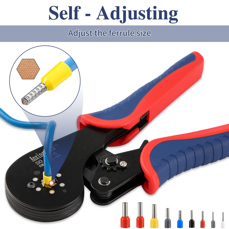 Hexagonal Ferrule Crimping Tool, Ferrule Crimping Tool and Hexagonal Ferrule