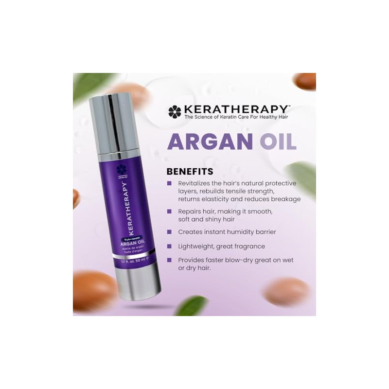 KERATHERAPY Keratin Infused Argan Oil, 1.7 Oz