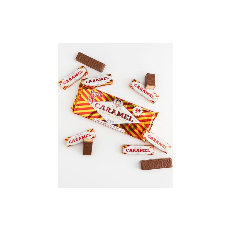 Tunnock's Real Milk Chocolate Caramel Wafers 8 Pack of 30g