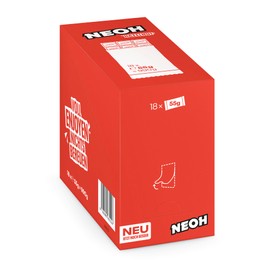 NEOH Low Carb Keto Haselnuss-Schokolade | 1g Zucker, 106 kcal pro Portion | Die neue Alternative zu herkömmlichen Süßigkeiten | 18x55g