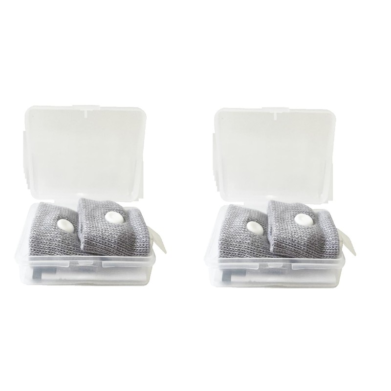 Pack 2 Pares Pulsera Anti Mareo de Acupuntura para Evitar