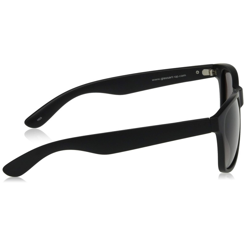 Slasher 1025 Unisex Sunglasses (Square) Fashionable Glasses, BK-SHP (Polarized Lenses)