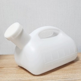 Leak-proof portable urinal camping patient urine tank 3000ml large capacity white 2ea