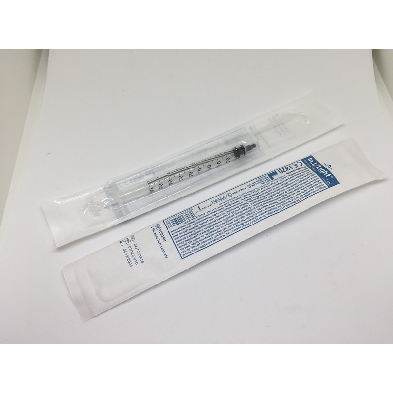 20 x 1ml Syringe Sterile Rays CE marked