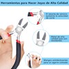 Juego de 8 Alicates para Hacer Joyas, Kit de Pinzas