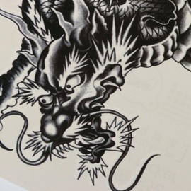 5 Imágenes De Tatuajes Temporales Para El Brazo Pegatinas De Tatuaje Temporal De Dragón Negro Grande Para Hombres Y Mujeres