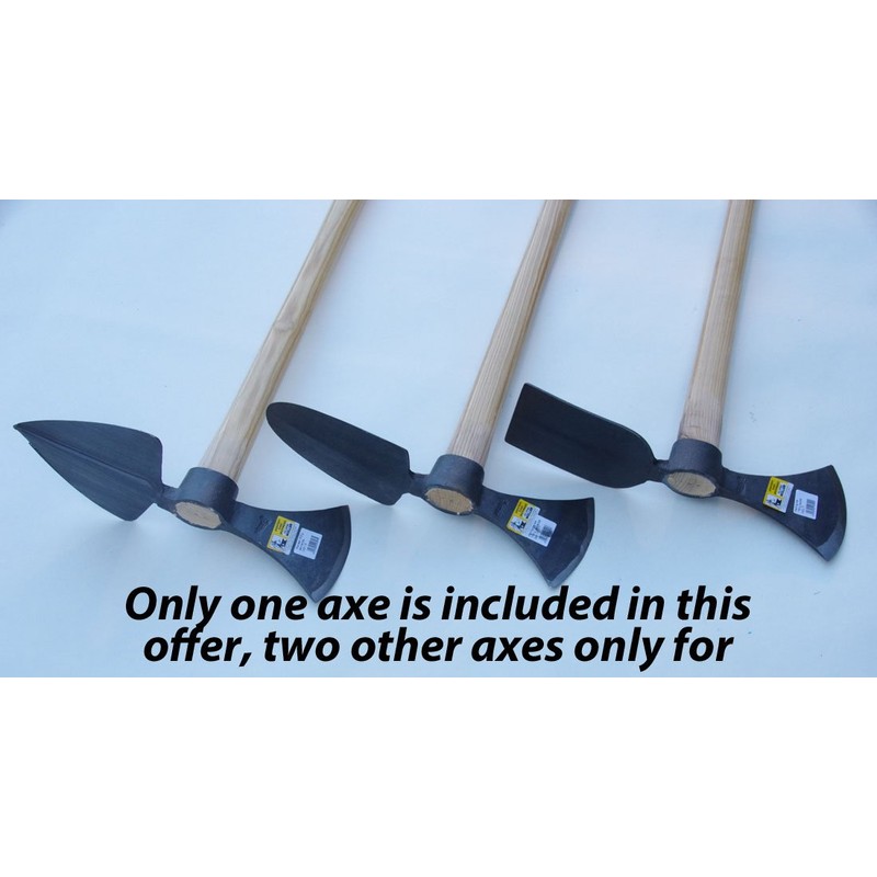muller Heavy Duty Garden Hoe, Root Axe Wide Oval 0427,15