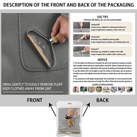Crazyanna Portable Lint Remover Simple Sweater Defuzzer Clothes Fuzz Shaver Restores Your Clothes and Fabrics (1 pack)