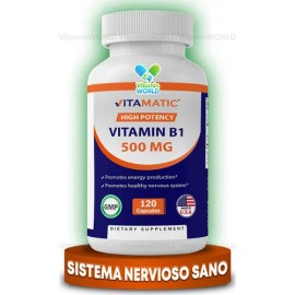 Vitamatic Vitamina B1 500 Mg 120 Capsulas Sabor Sin sabor