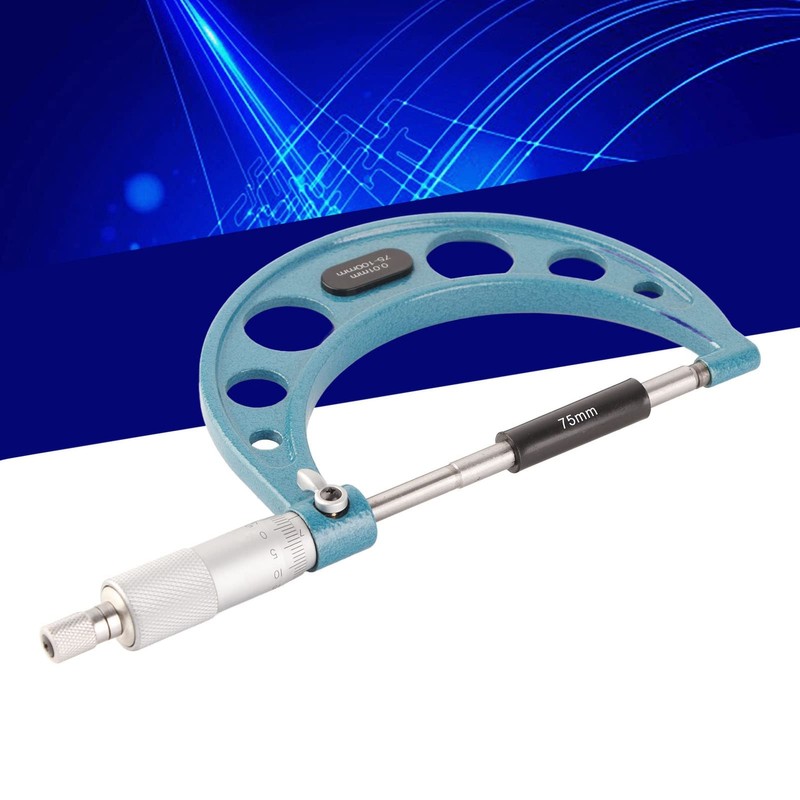 Micrometer Gauge, External Micrometer 0.01mm with Wrench, Stainless Steel Thickness