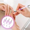 Qiyuda 3pcs Ombre Nail Brush Art, Gel Builder Brushes with