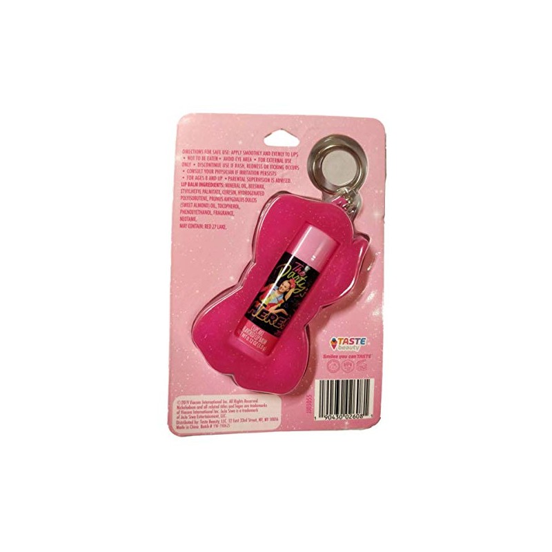 Taste Beauty JoJo Siwa Bow Shaped Lip Balm Holder Keyring