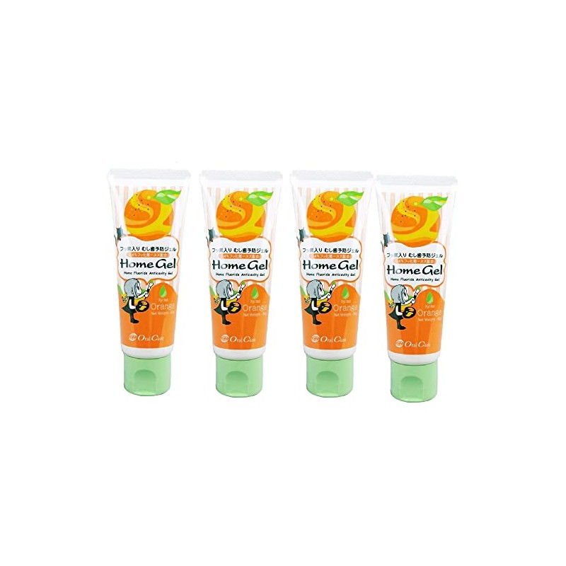 【×4本】Dental Exclusive Oral Care Home Gel Orange Caries Prevention Gel