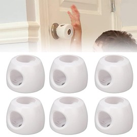 WEZCHUGHAOL Cubierta de Seguridad para Perilla de Puerta, 6pcs Cubiertas de La Perilla de La Puerta del Bebé, Anticolisión, Cubiertas para Perilla de Puerta a Prueba de Niños, Material ABS para