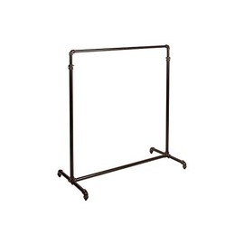 SSWBasics Boutique Pipe Single-Rail Ballet Bar Rack 48" W x 23Â½âD x 48"-72" H