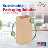 Duro 6# Brown Paper Lunch Bags 500 Count - Bulk