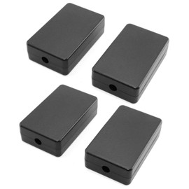 DGZZI Electrical Junction Box 4PCS Electric Plastic Black Waterproof Project Junction Case 2.36x1.46x0.67 inches(60x37x17mm)