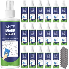 Dansib 16 Pack Whiteboard Cleaner Spray 8.5oz Dry Erase Board Cleaner with 8 Cloths Non Toxic Dry Erase Cleaner Removes Stubborn Marks from Whiteboards