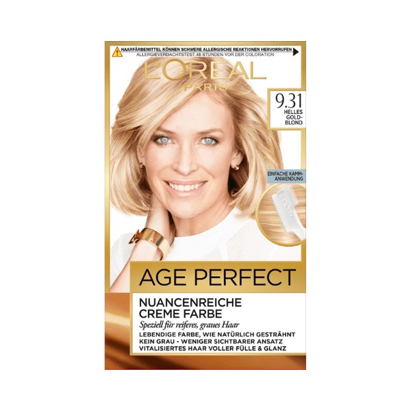 L’ORÉAL PARIS EXCELLENCE CREME Haarfarbe Age Perfect 9.31 Helles Goldblond 1 St