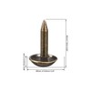 sourcing map Upholstery Nails Tacks 6mm Dia 8mm Height Retro