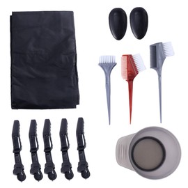 Baluue Set Hair Color Kit Hair Dyeing Bowl Hair Dyeing Cap Salon Bowl Muffs Hair Tinting Brush Hair Dye Shawl Hair Dye Kit Hair Coloring Salon Supplies Hair Dye Tool Plastic