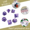 Purple Nebula Polyhedral Dice 7 PCS