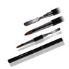 RM Beauty Nails Professional Acrylic Long Cat Tongue Gel Brush
