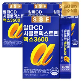 Sunsu Food (현대Hmall)순수식품 알파CD 맥스 4박스(56포) / 알파시디 1포당 3600mg 고함량 알파시클로덱스트린 (Hyundai Hmall) Pure Food AlphaCD Max 4 Boxes (56 Packs) / AlphaCD 3600mg High Concentration Alpha-Cyclodextrin per Pack