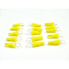 Lumiglow 15 BRIGHT Amber Mopar Wedge Instrument Panel Cluster Dashboard Lights Bulbs LEDs