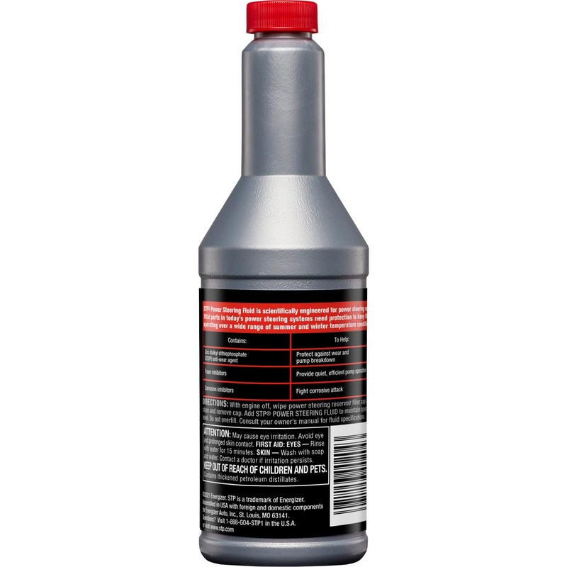 STP Power Steering Fluid, Protects Against Wear and Stops Squeels