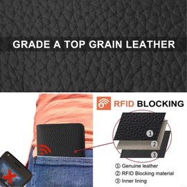 GADIEMKENSD Large Card Sleeve 26 Slots for Women & Men Huge Capacity Business Oyster Credit Cards Wallet RFID Blocking Top Grain Leather Case Organizer with Elastic Band Clear Sleeves Black