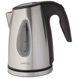 Premium PTK5179 Stainless Steel Electric Tea Kettle, Black/Silver