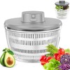Salad Spinner Stainless Steel Large, Completely Automatic Salad Spinner for