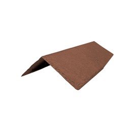 Tapco Slate Ridge Hip Tile Lightweight Strong Synthetic Plastic Roofing (Chestnut Brown)