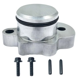 Oil Pump Plug Cover Compatible With Yamaha PW50 Models 1981-2024-with Plug Cover,O-Ring,2Pcs Mounting Bolts,Port Cap