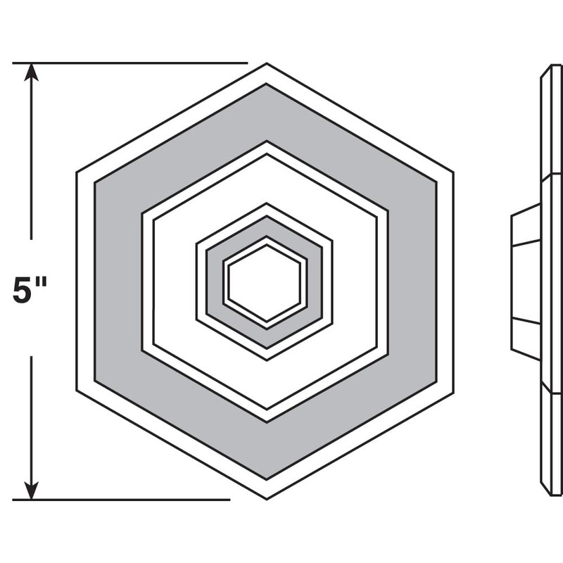 Prime-Line U 9275 5 In., Rigid Vinyl, White, Self Adhesive