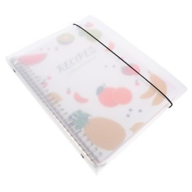 SEWACC Recipe Planning Notebook Daily Recipe Organizer Pre-Printed Sections for Meal Types Kitchen Binder for Home Cooking White