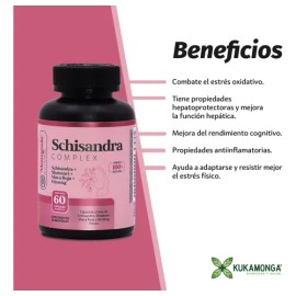 Raíz De Shatavari Y Schisandra Complex 60 Capsulas De 500 Mg