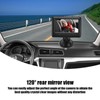 Baby Car Safety View Mirror Adjustable 4.3in Shatterproof Baby Car