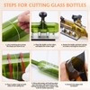 INEYGER Glass Bottle Cutter - Upgrade Wine Bottle Cutter Set
