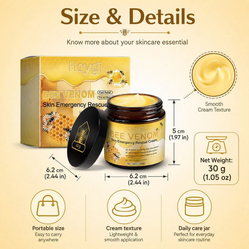 Bee Venom Moisturizing Cream for Face & Body – Nourishing