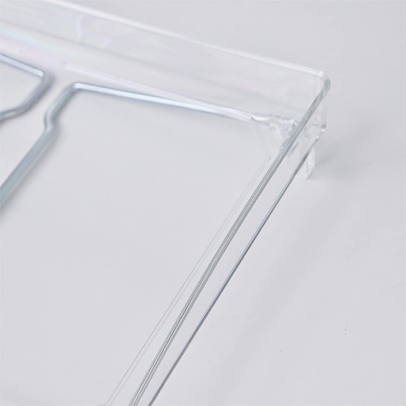 Teensery Clear Acrylic Cabinet Shelf Foldable Kitchen Counter Shelf Rack