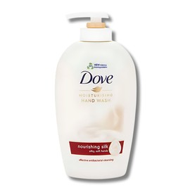 Dove Caring Hand Wash Nourishing Silk - 250ml Bottles, Pack of 2, Luxurious Hydrating Formula with Silk Protein for Soft, Smooth Hands, Gently Cleanses and Nourishes Daily